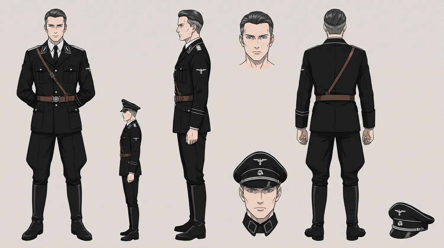 Folha de modelo do Coronel Wiese